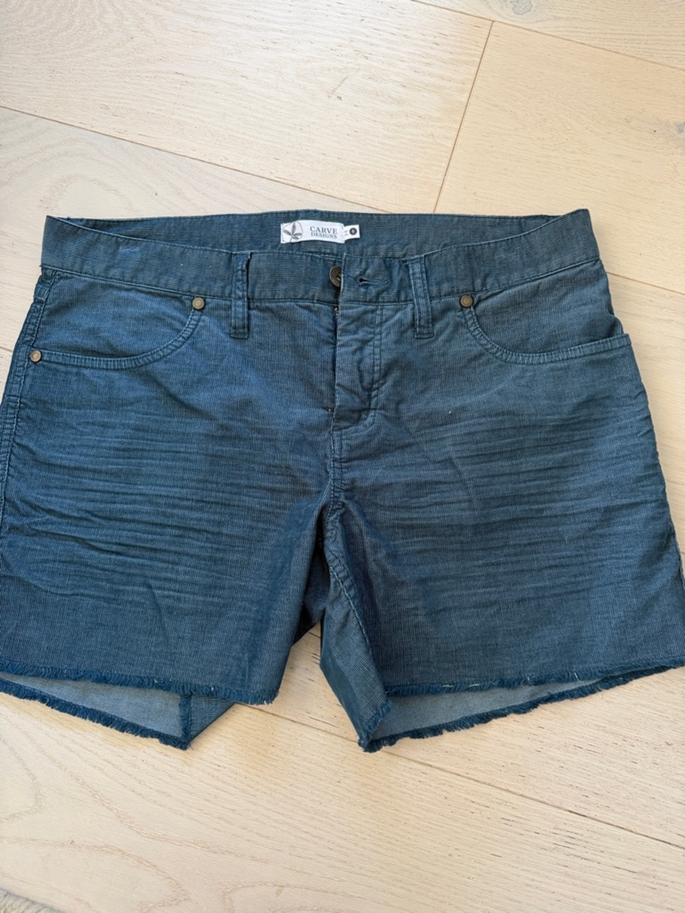 Carve Designs Dark Blue Denim Cutoff Shorts